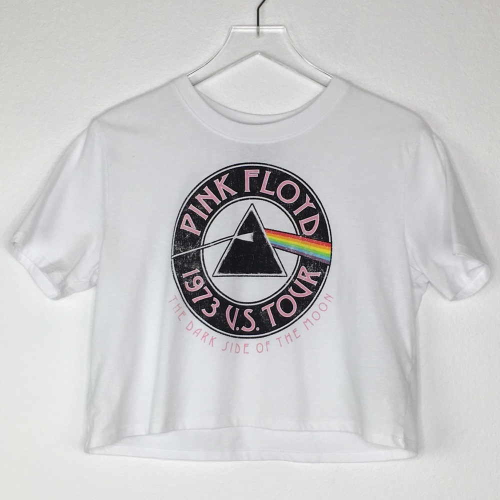 Pink Floyd Crop Top Graphic Tee - Picture 1 of 4